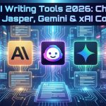best AI writing tools 2026 comparison ChatGPT Claude Jasper Gemini xAI