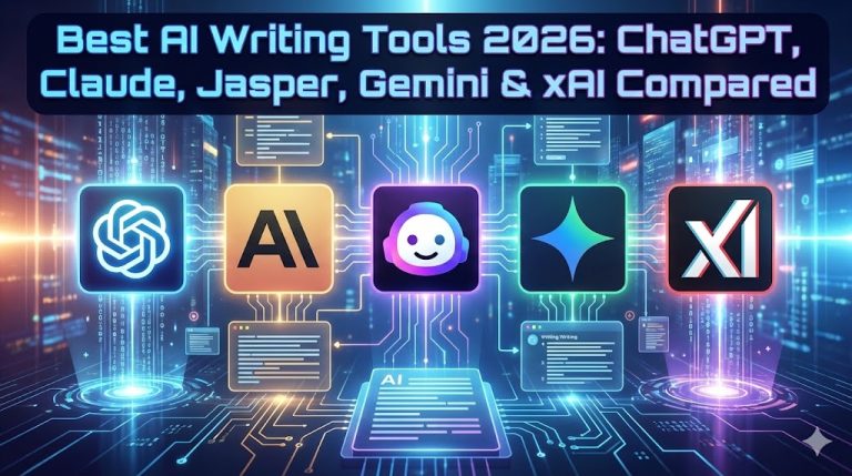 best AI writing tools 2026 comparison ChatGPT Claude Jasper Gemini xAI