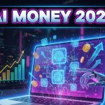 AI laptop illustration showing how to make money with AI in 2026